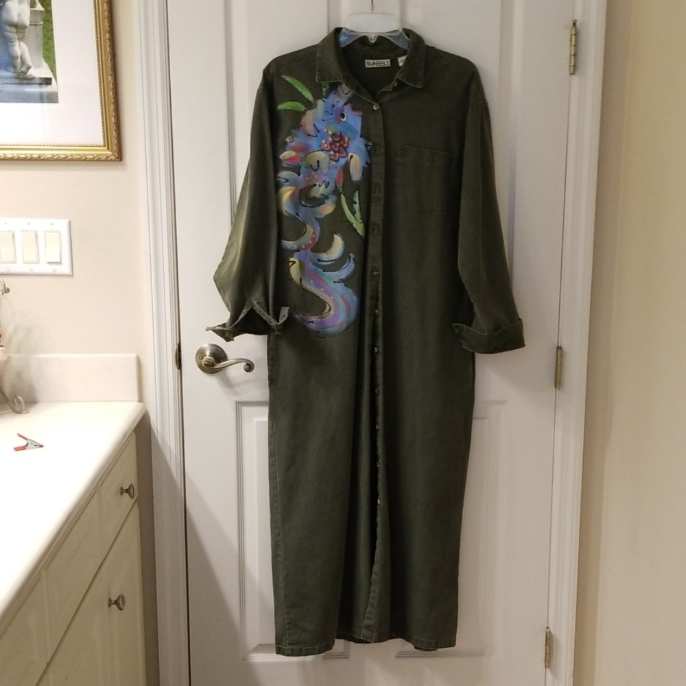 Womens hand painted jacket